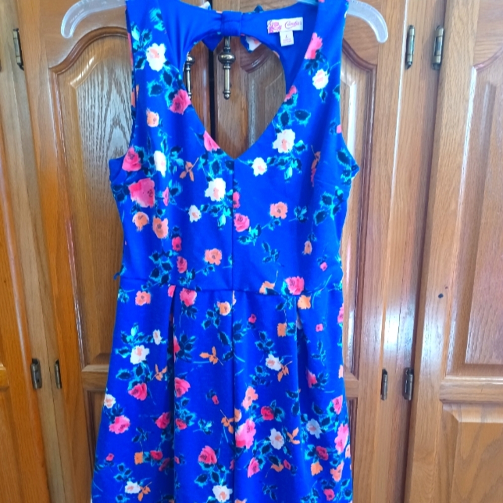 Candie's blue floral print dress